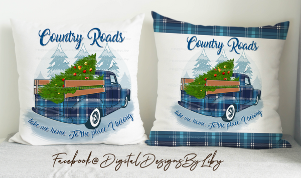 COUNTRY ROADS MEGA BUNDLE (Pillow, Tumbler, Mug, Coaster, Towel, Flag, T-Shirt)