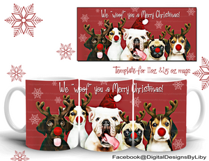 "WOOF" YOU A MERRY CHRISTMAS (2 Designs)