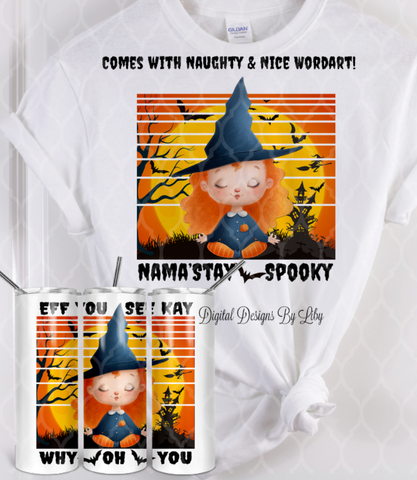 YOGA HALLOWEEN - WITCH Naughty & Nice (Flexible Design)